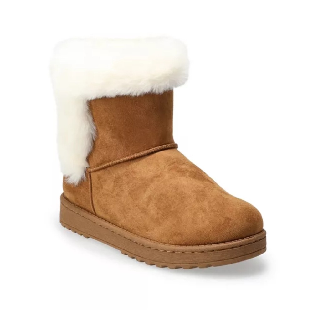So Paulina Faux Fur Boots